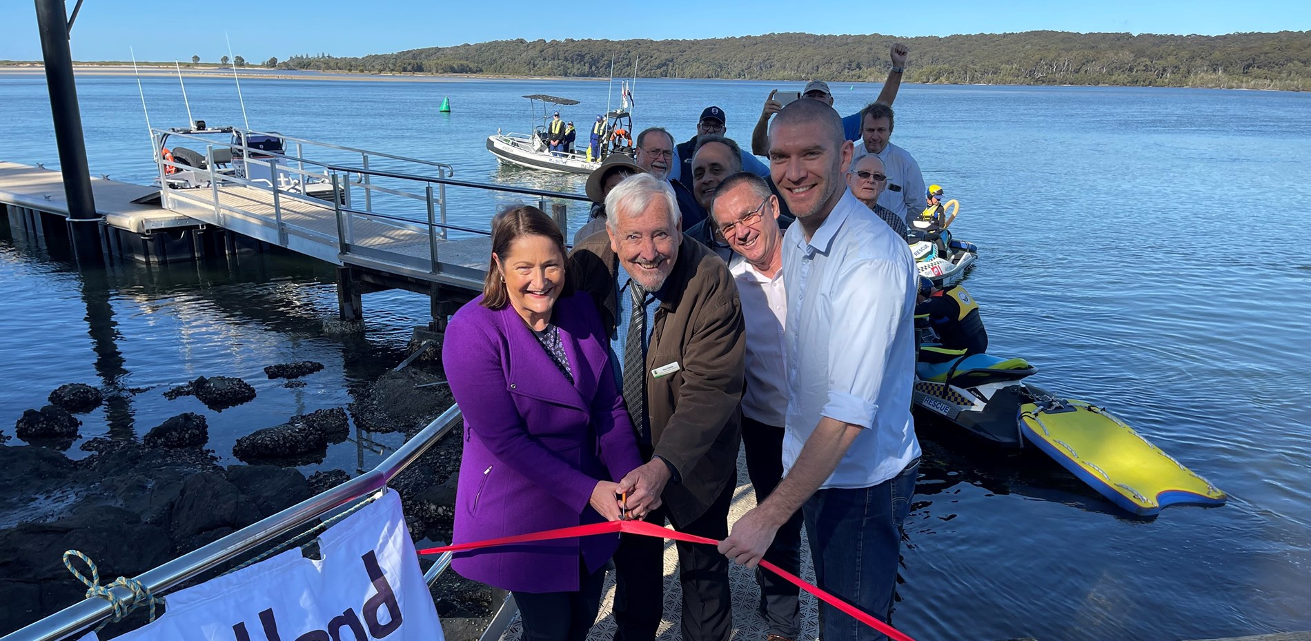 Media release: Community celebrates new jetty and pontoon  Main Image
