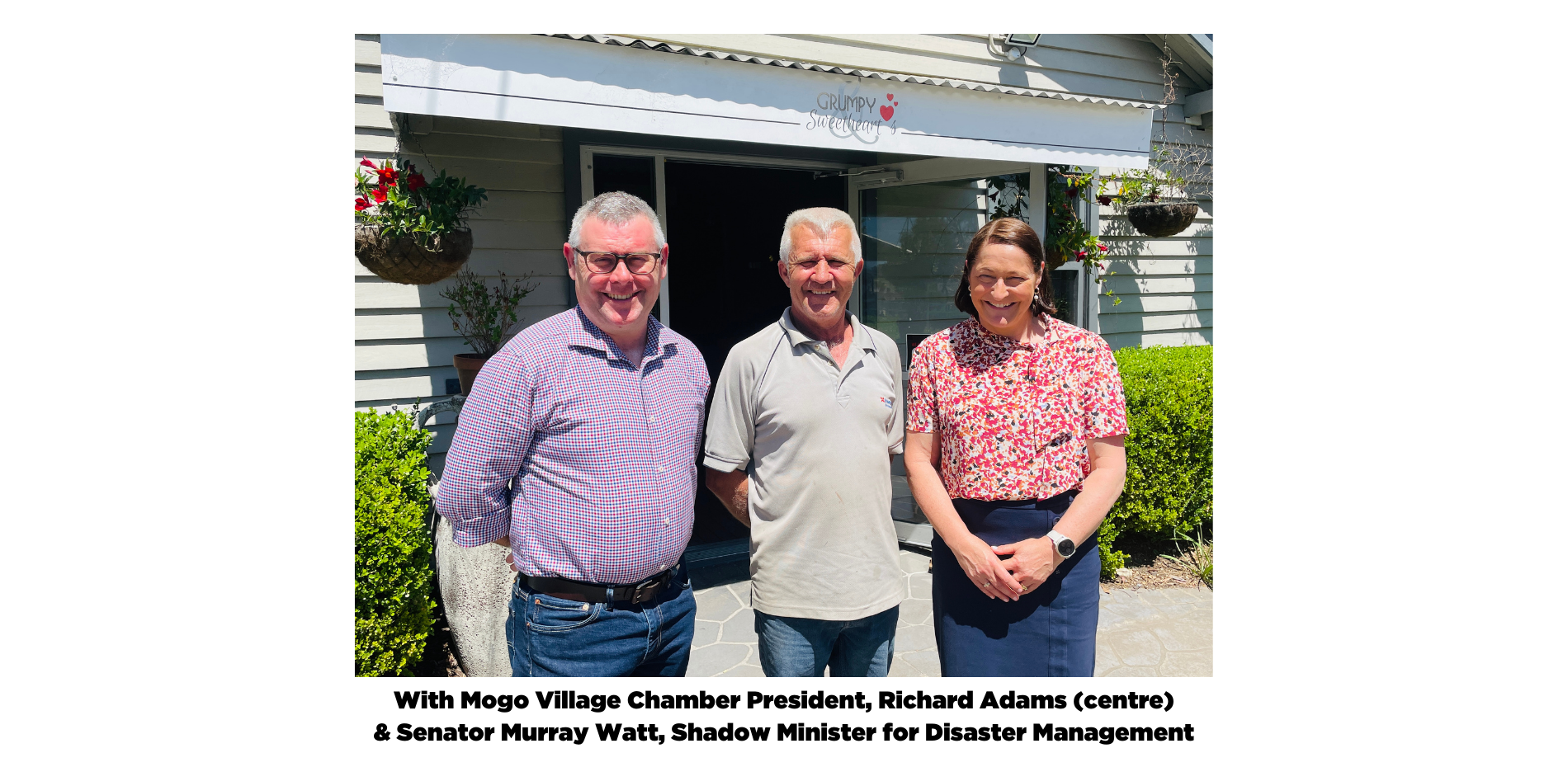 Media Release | Phillips calls on the Government to make disaster grants available to flood impacted Mogo businesses Main Image