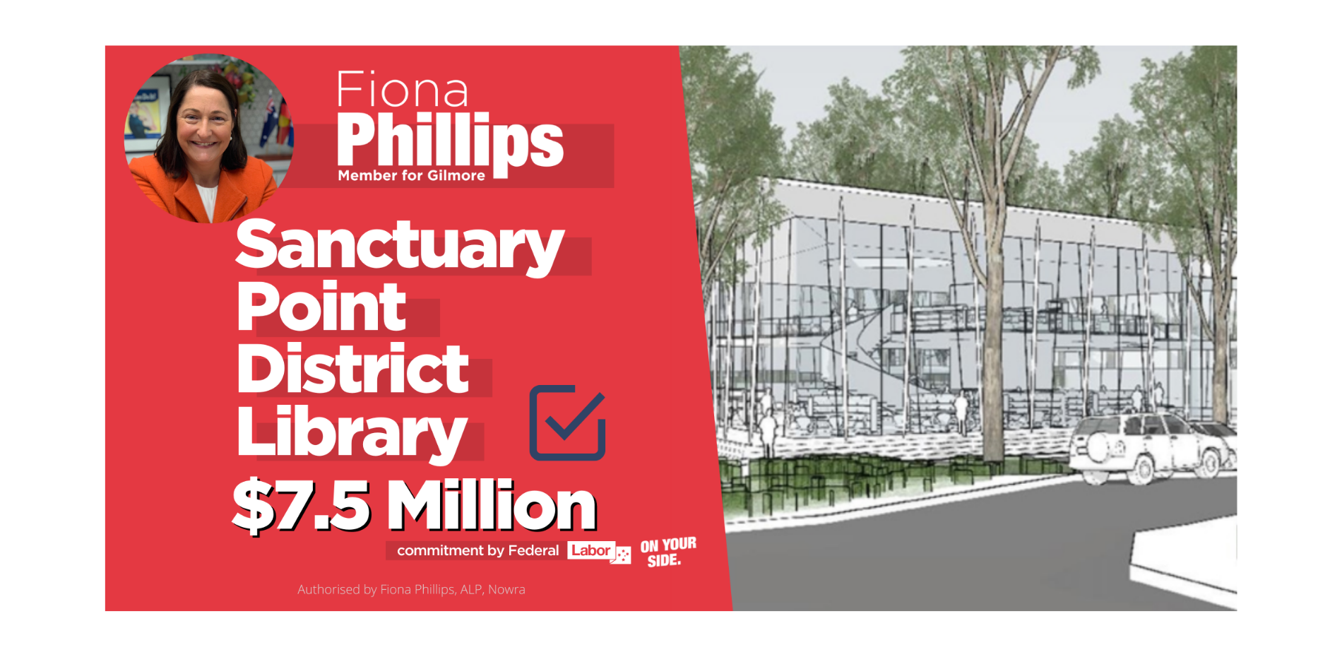 Media Release | Labor commits $7.5M toward Sanctuary Point District Library Main Image