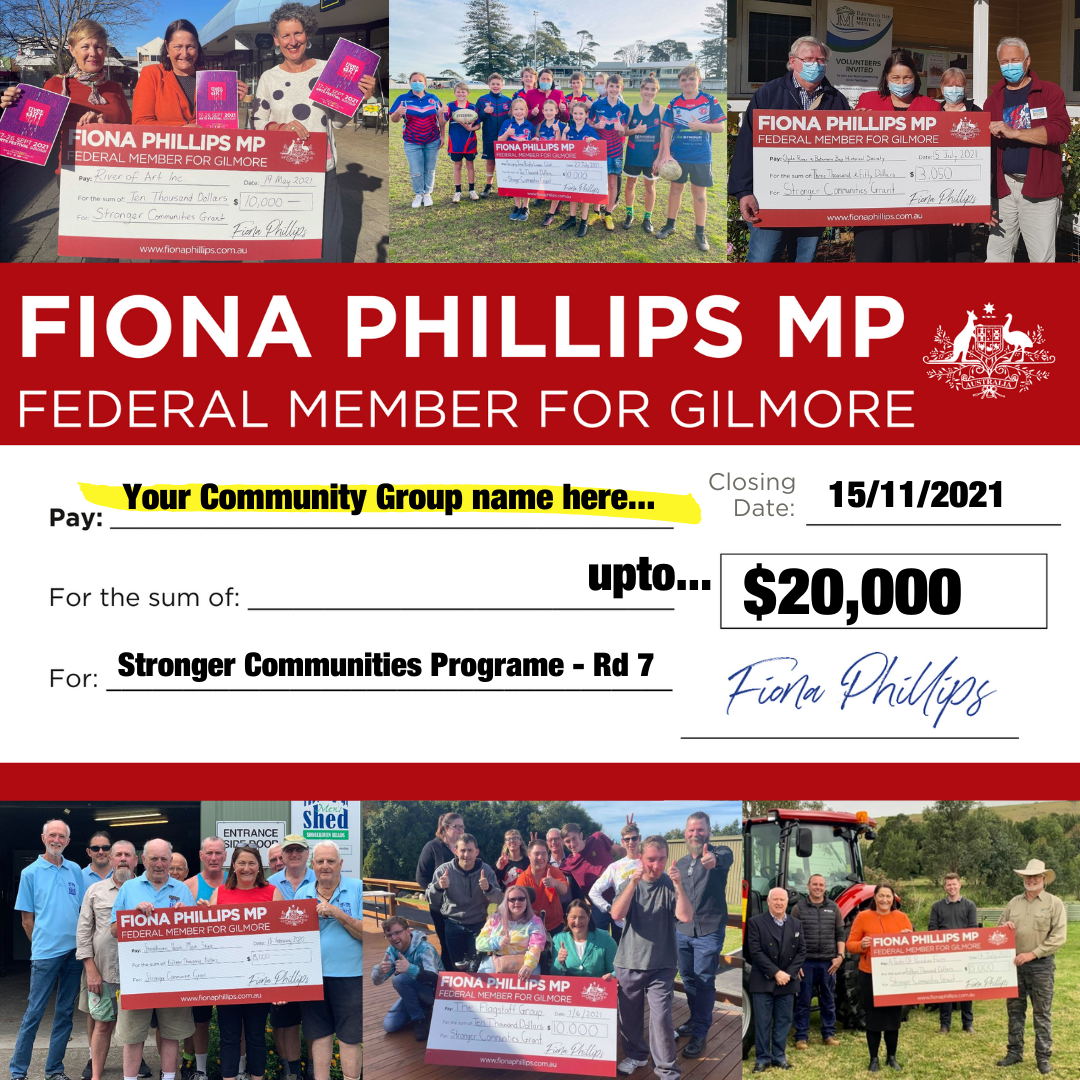 Media Release |  Stronger Communities Grant Funding Now Open  Main Image